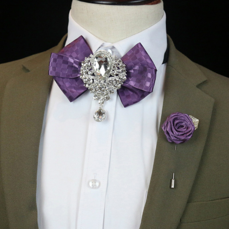 Men's Wedding Rhinestone Bow T - Women Formal Wear Korean avaliação e preço