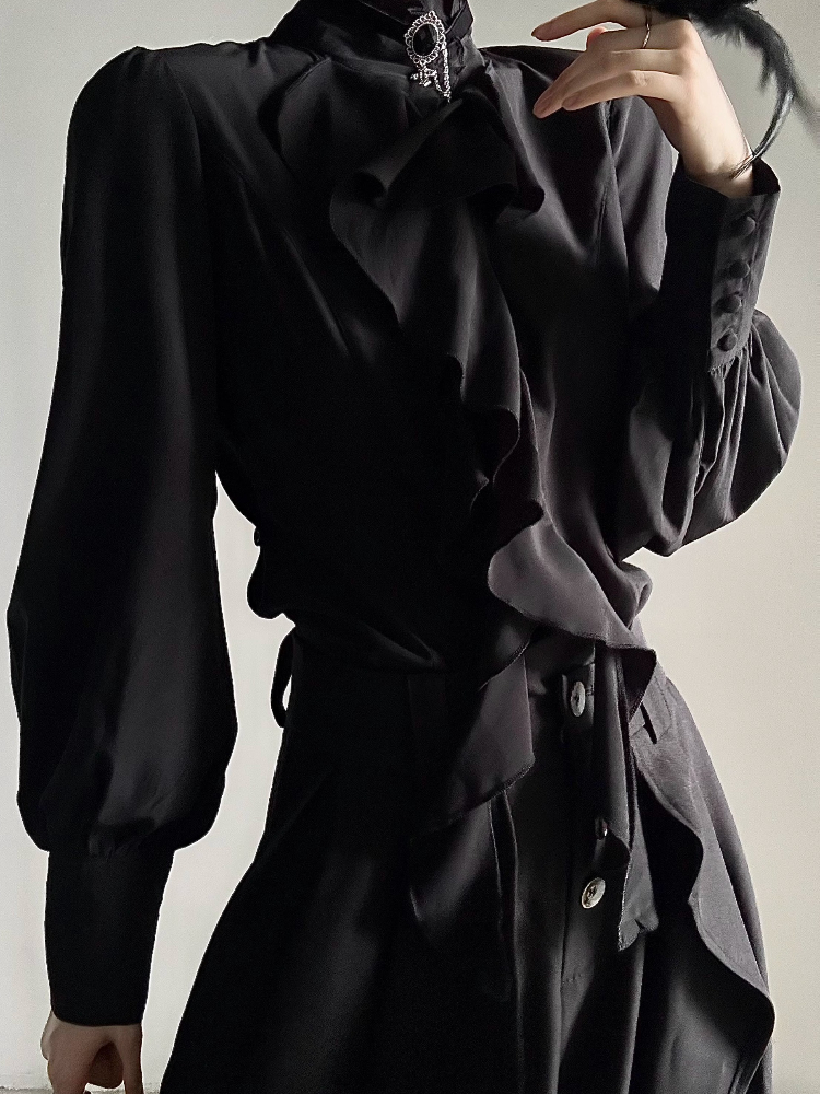 Vintage Gothic Black Bottoming - Japanese Women Formal Wear avaliação e preço