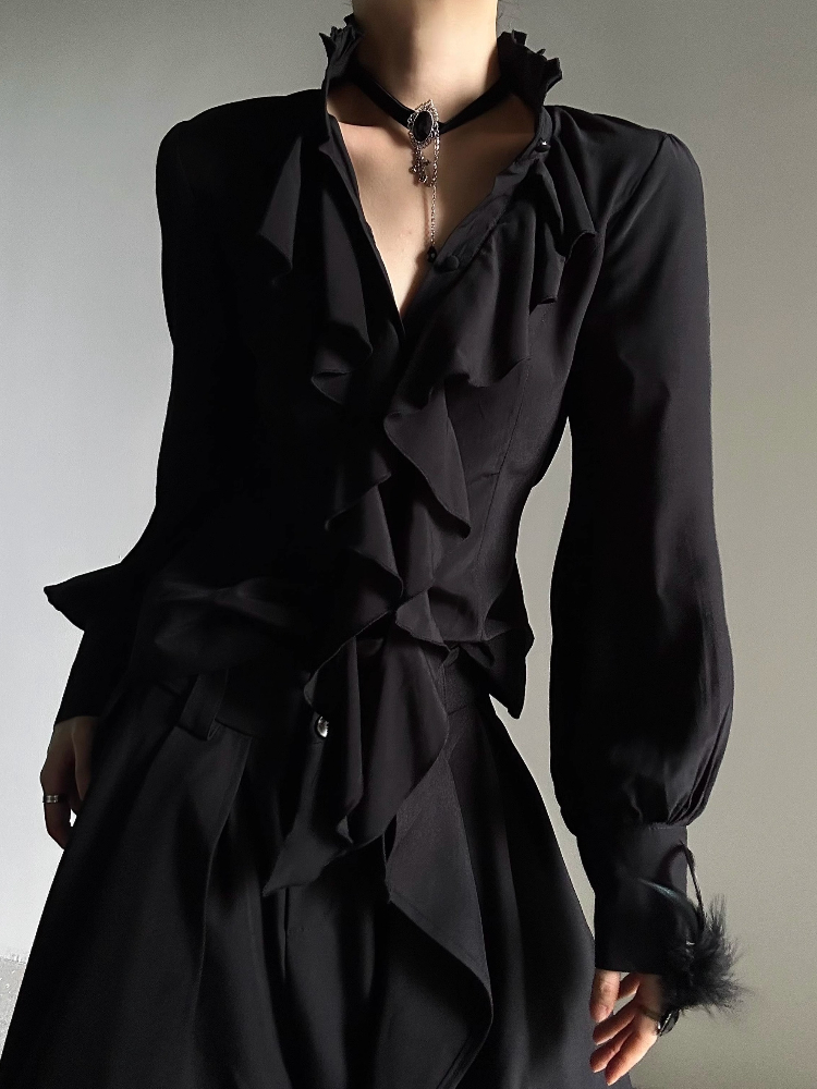 Vintage Gothic Black Bottoming - Japanese Women Formal Wear avaliação e preço