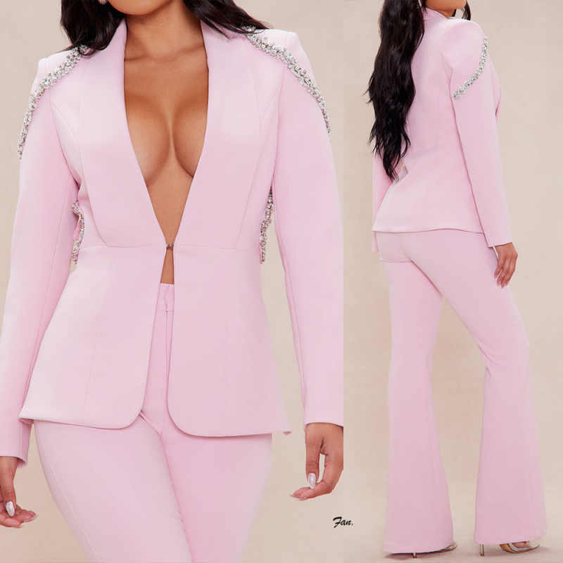 2 Pieces Candy Color Women Fas - Women Formal Wear For Graduation avaliação e preço