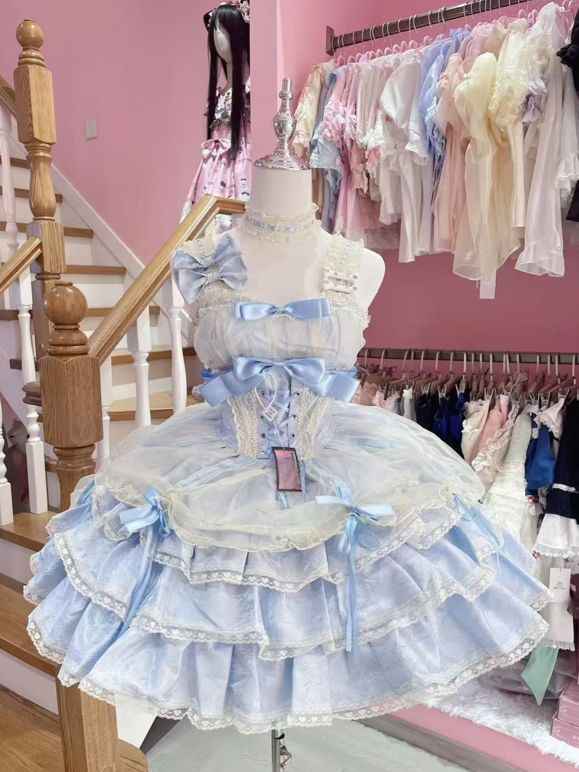 Sweet Elegant Lolita Dress Set - Japanese Women Formal Wear avaliação e preço