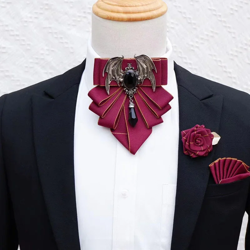Men's Bow Tie Brooch Set Briti - Women Formal Wear Korean avaliação e preço