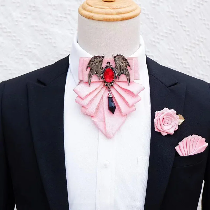Men's Bow Tie Brooch Set Briti - Women Formal Wear Korean avaliação e preço