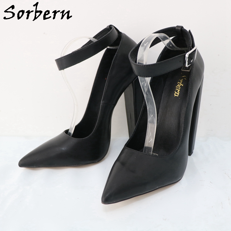Sorbern Large Size Eu47 Women  - Pump Heel Block avaliação e preço