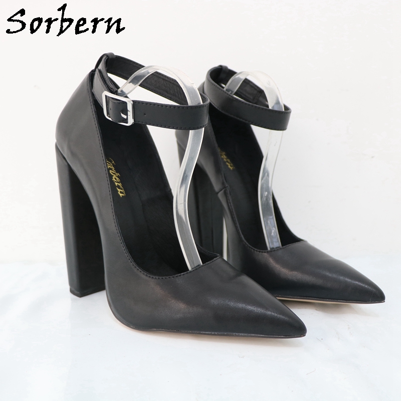 Sorbern Large Size Eu47 Women  - Pump Heel Block avaliação e preço