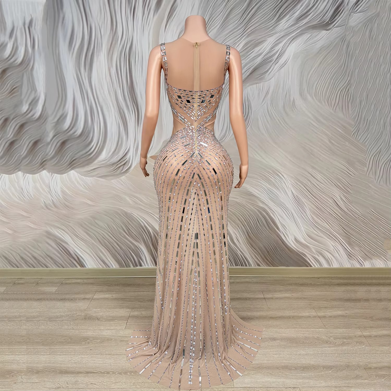 Sparkly Crystals Formal Long D - Women Formal Wear For Graduation avaliação e preço
