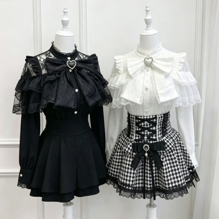Kawaii Japanese Lolita Blouse  - Japanese Women Formal Wear avaliação e preço