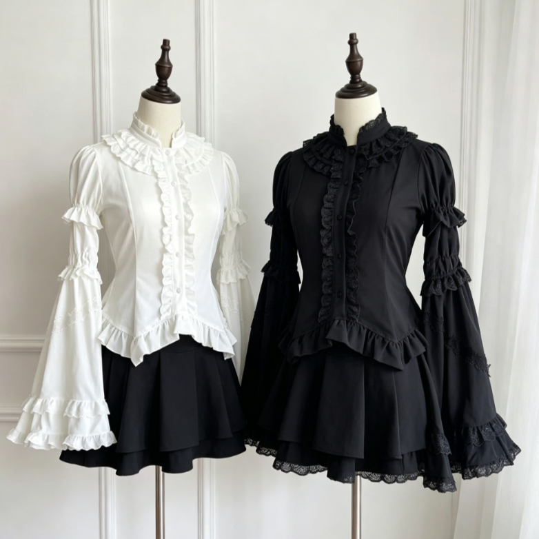 Kawaii Japanese Lolita Blouse  - Japanese Women Formal Wear avaliação e preço