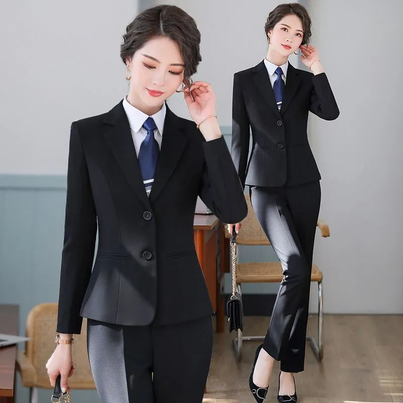 Korean Black Suit Jacket For W - Women Formal Wear Korean avaliação e preço