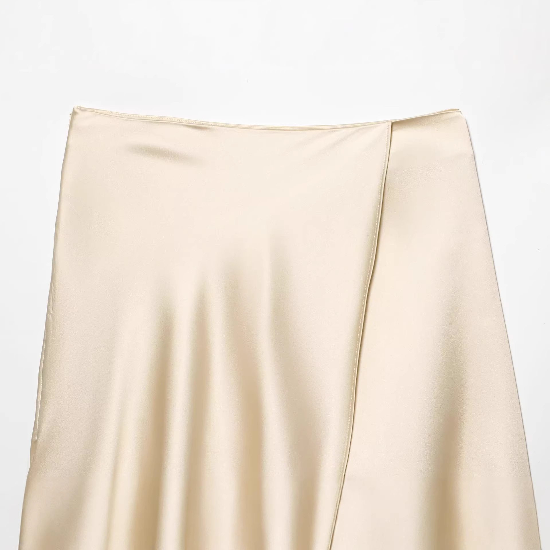 Women's Elegant Satin Lace Hem - Yellow Formal Wear Women avaliação e preço