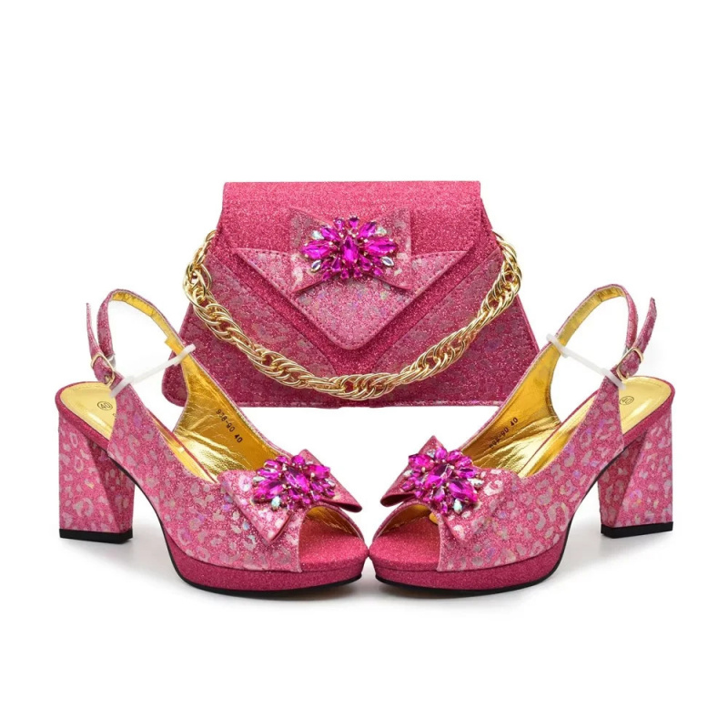 shoe and bag matching fabric w - Women Formal Wear Shoes avaliação e preço