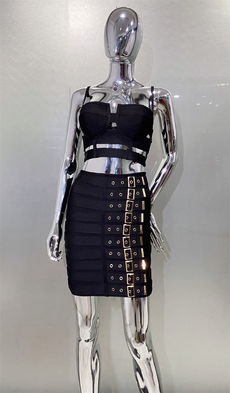 Black White Bandage Women Prom - Women Formal Wear Black And White avaliação e preço
