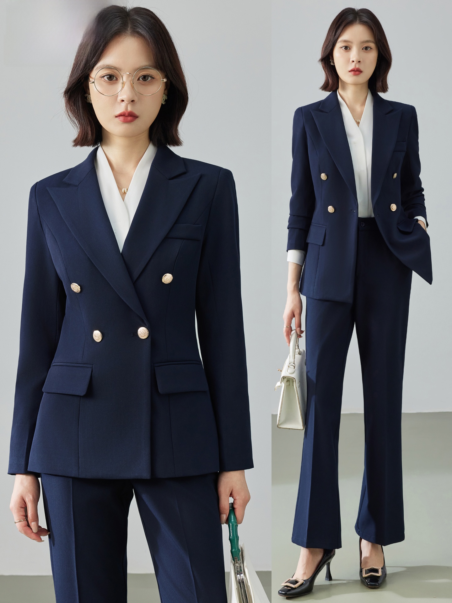 Cobalt Blue Suit Set for Women - Women Formal Wear For Graduation avaliação e preço